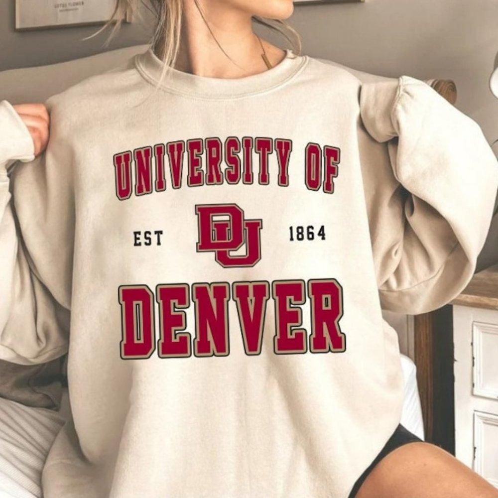 University Of Denver Denver University Of Denver Denver College Denve Shirt Vin
